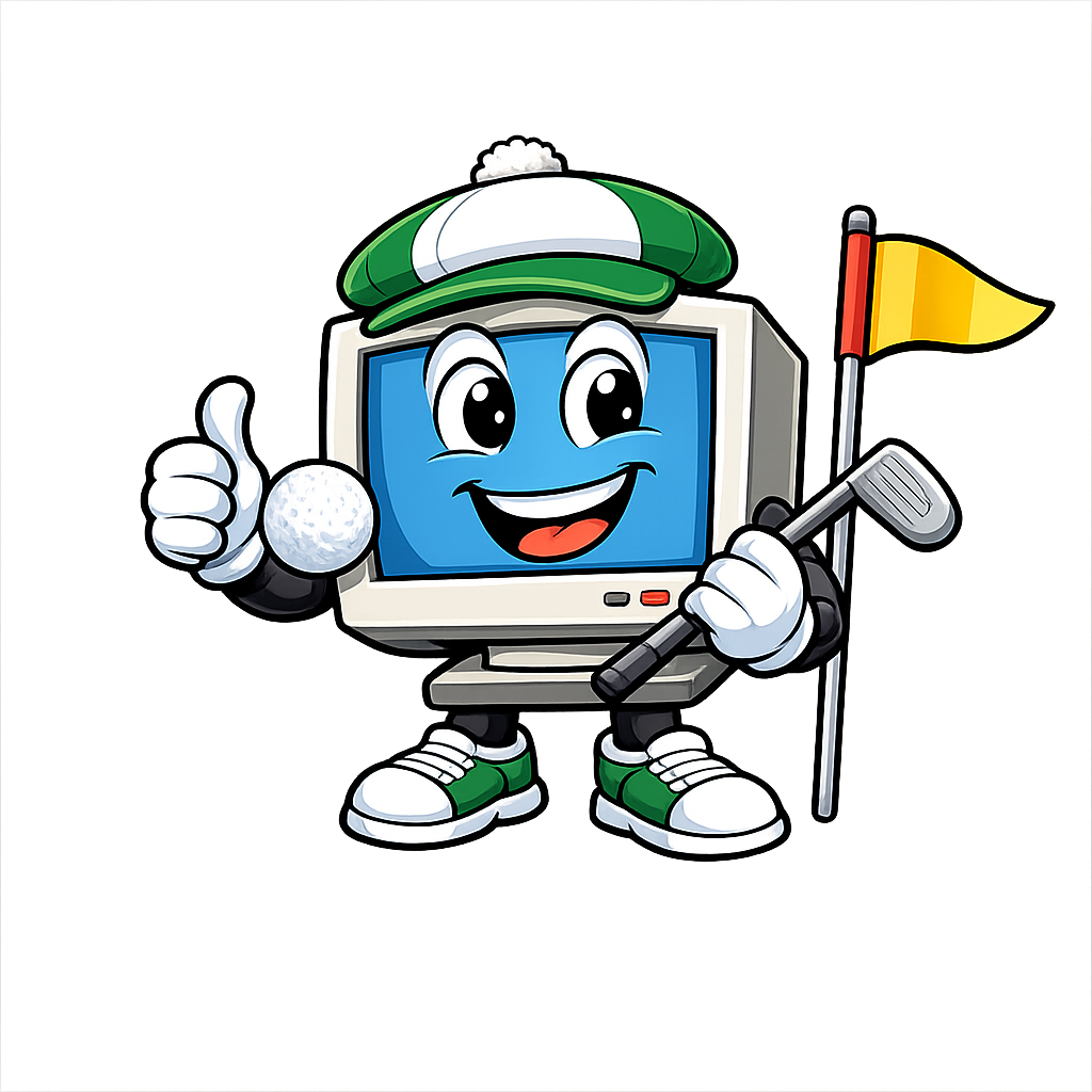 Hole In One Computers mascot